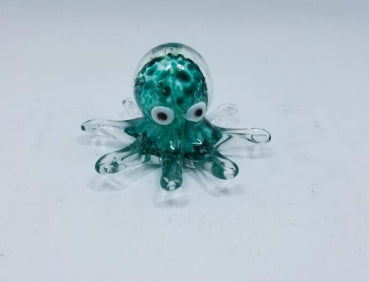 Glas Octopus grün